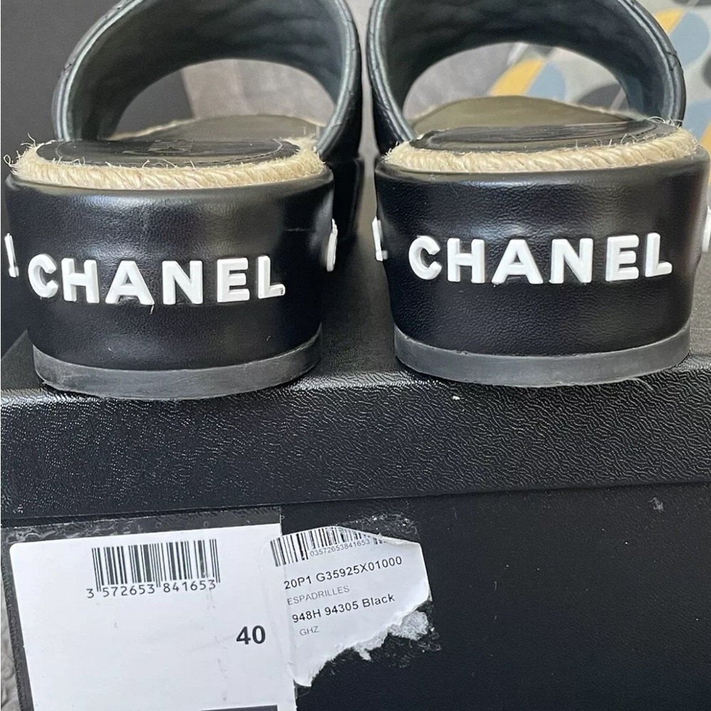 Chanel Black Quilted Slides size 40 - Picture 8 of 16